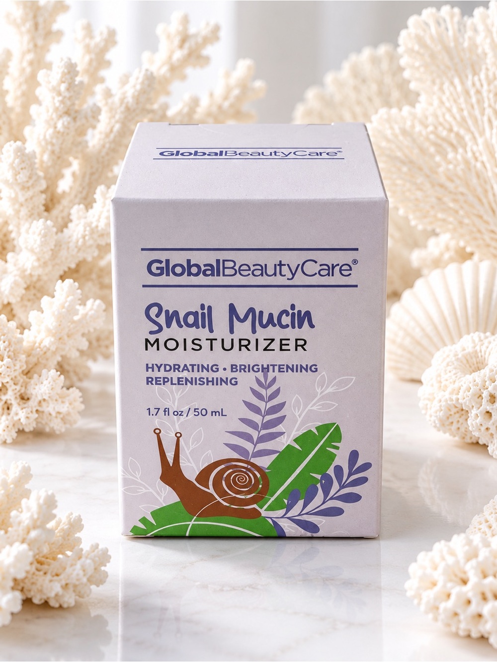 Snail Mucin Moisturizer – Hydrating Brightening Cream (White)